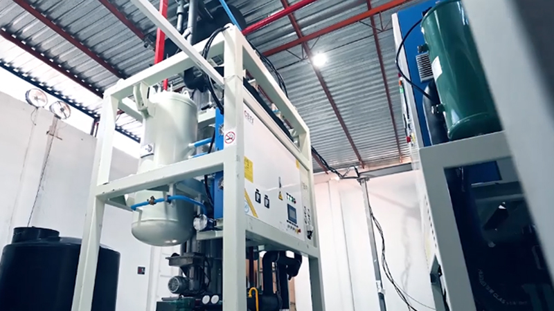Usine de glace en tubes comestibles de 20 tonnes au Mexique