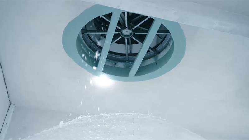 Usine de glace en paillettes de 90 tonnes au Mexique
