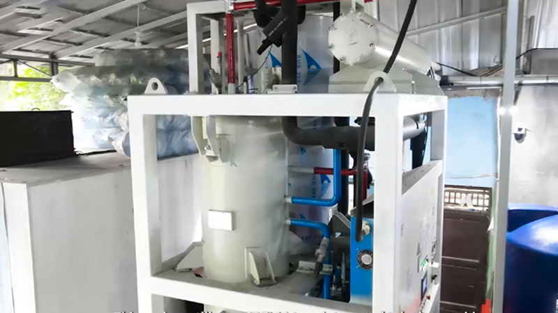 Machine de glaçe en tubes intégrées de 10 tonnes en Indonésie
