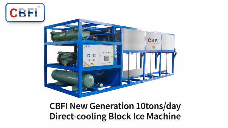 Machine à glace en bloc à refroidissement direct automatique (ABI100)