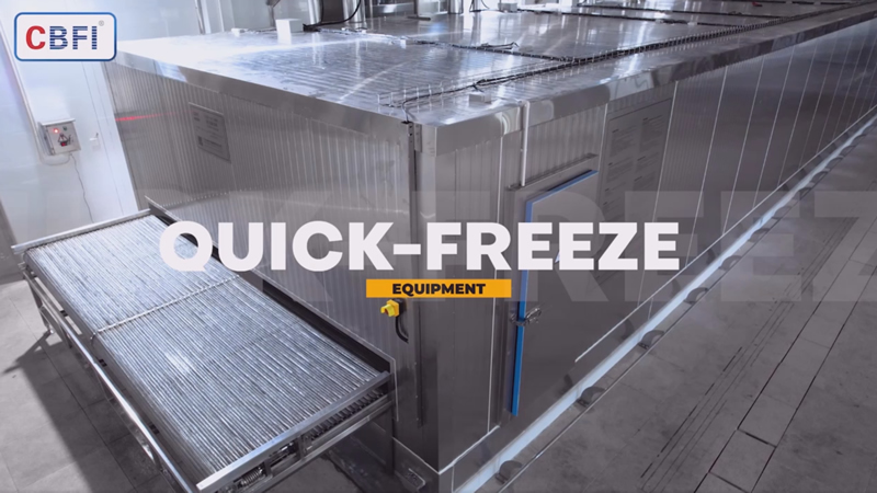 Entrepôt frigorifique à congélation rapide d'une capacité de 2000kg/h à Zhangzhou