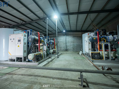 Machine à glace en flocons de 120 tonnes dans la province de Shandong