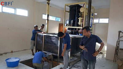Machine à glace en tube de 5 tonnes de CBFI en Indonésie